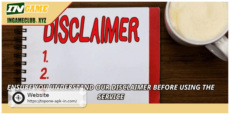 Ensure you understand our Disclaimer before using the service