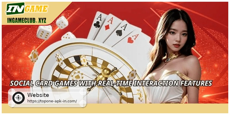 Social card games with real-time interaction features