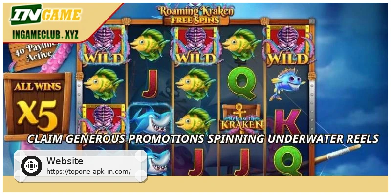 Claim generous promotions spinning underwater reels