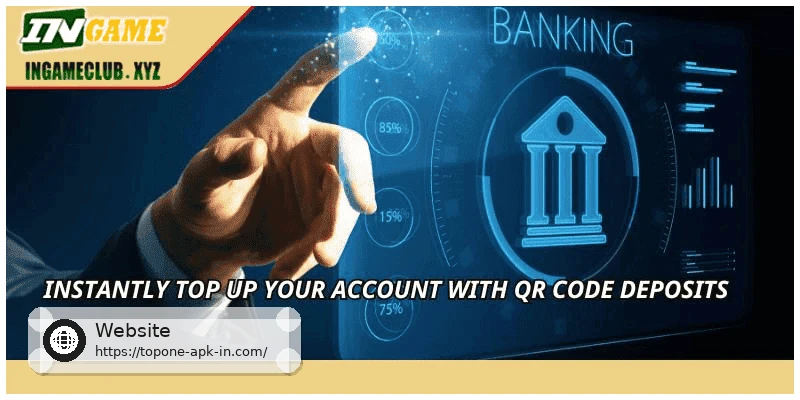 Instantly top up your account with QR code deposits