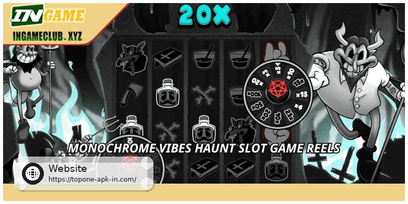 Monochrome vibes haunt slot game reels