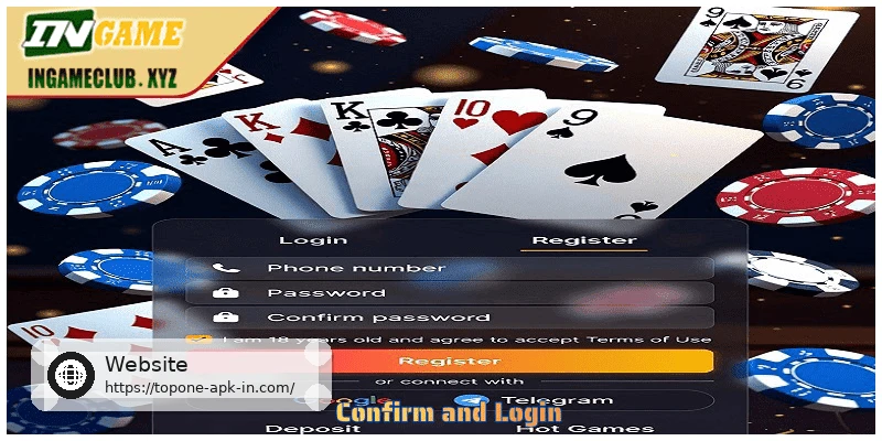 Confirm and Login