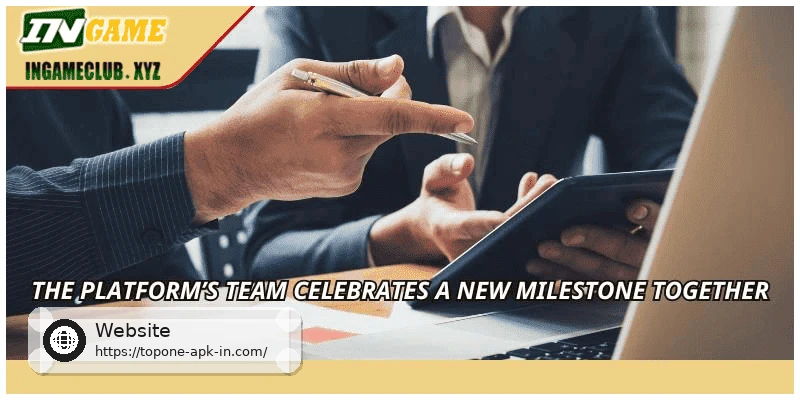 The platform’s team celebrates a new milestone together